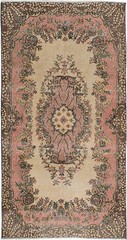Traditional Vintage Hand-Knotted Area Rug 3’8″ x 7’2″ Oriental Wool Carpet