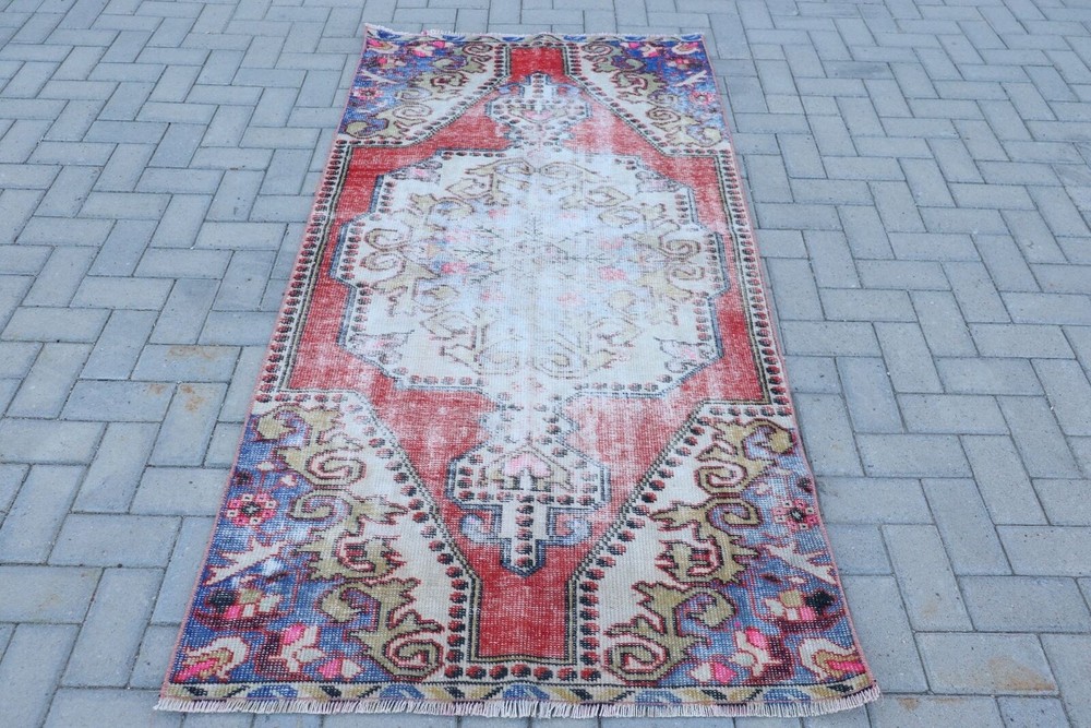 Entry Rug, Anatolian Rug, Vintage Rugs, 3.5x6.8 ft Accent Rugs, Oriental Rugs