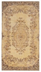 Vintage 5’4″ x 9’6″ Traditional Hand Knotted Vegetable Dye Wool Area Rug