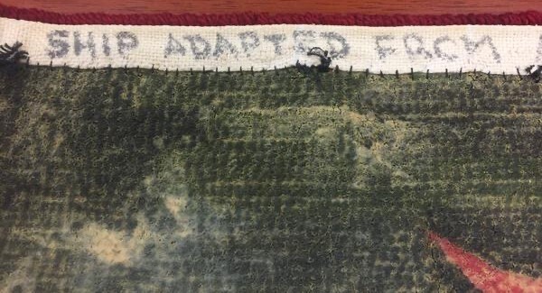 "Clipper Ship Hand-Loomed Rug" 1959 by George Wells of Locust Valley, L.I. gallery