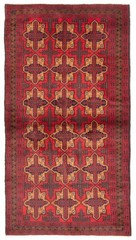 Vintage Geometric Area Rug 3’5″ x 6’8″ Traditional Hand-Knotted Wool Carpet