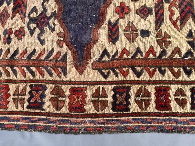 Afghan Vintage Berjesta Geometric Rug 4x6 Hand Knotted Turkmen Kilim Area Carpet gallery