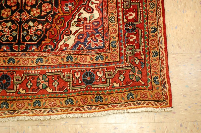 NATURAL WOOL Old Oriental Rugs,Hand Woven,knotted size Approximately 4'4" x 7'3" gallery