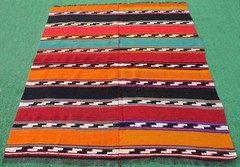 Turkish Kilim 4×5 Size Handwoven Antalya Tribal Vintage Rug 140x161cm