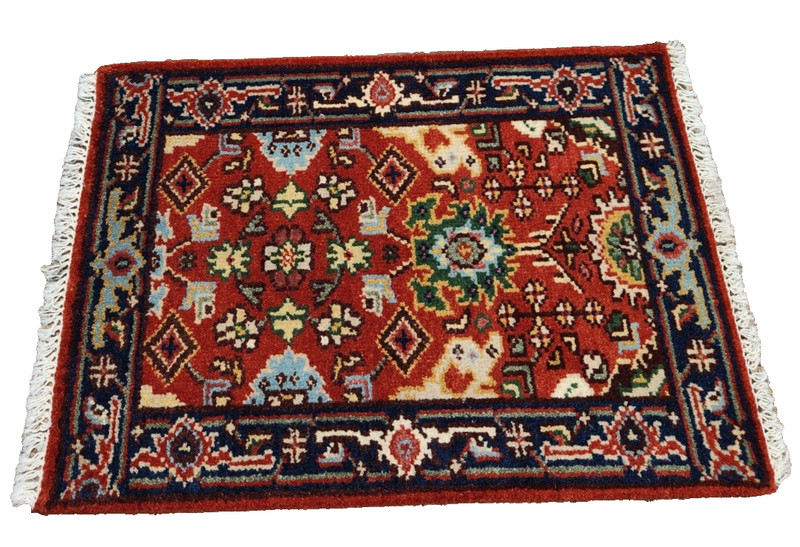 3'x2'1" ANTIQUITY NEW HAND KNOTTED CAUCASIAN KAZAK SERAPE TRIBAL WOOL RUG gallery