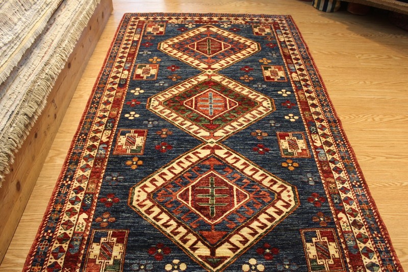 8' X 5' HANDMADE CAUCASIAN DESIGN KAZAK RUG. Hand-knotted Oriental Rug 5x8 ft. gallery