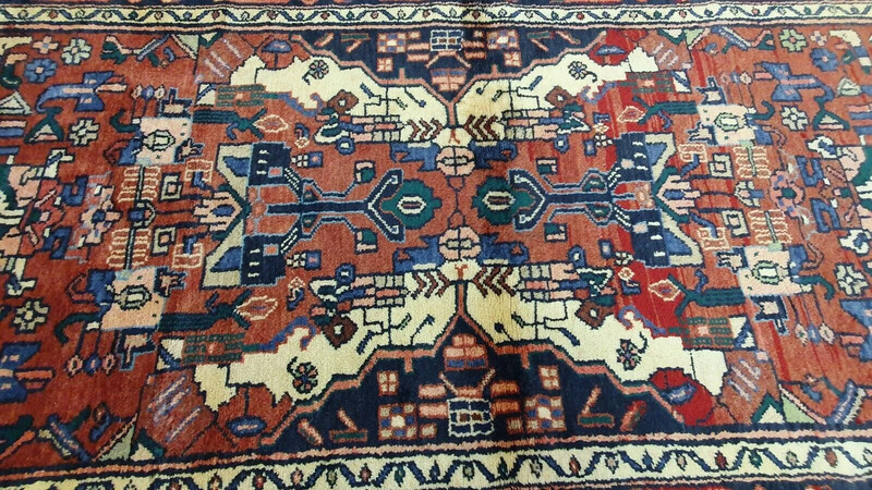 3x12ft Runner Rug | Handknotted Living Room Rug Rare Antique 1930's Wool Rug gallery