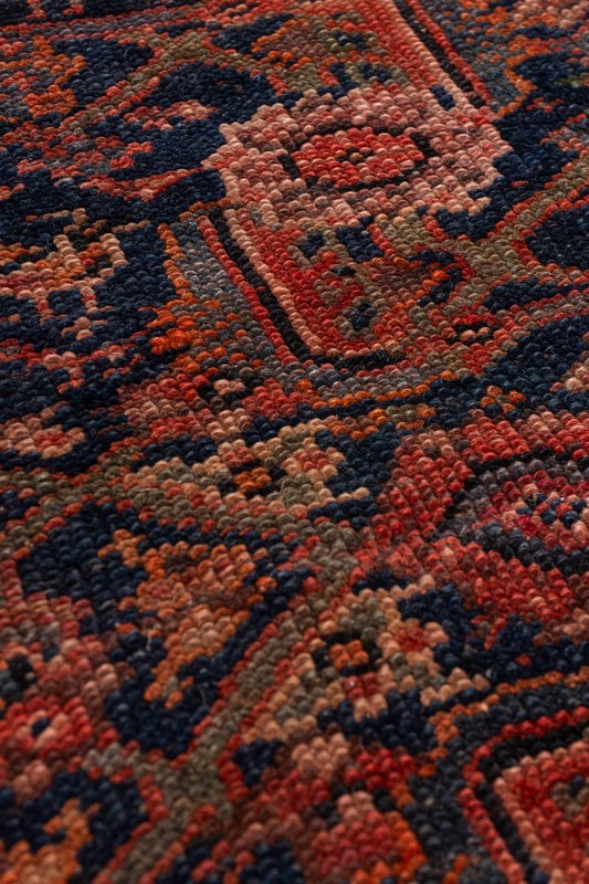 Antique Red Hand Knotted Oriental Runner 3'5 X 15'5 E24884 gallery