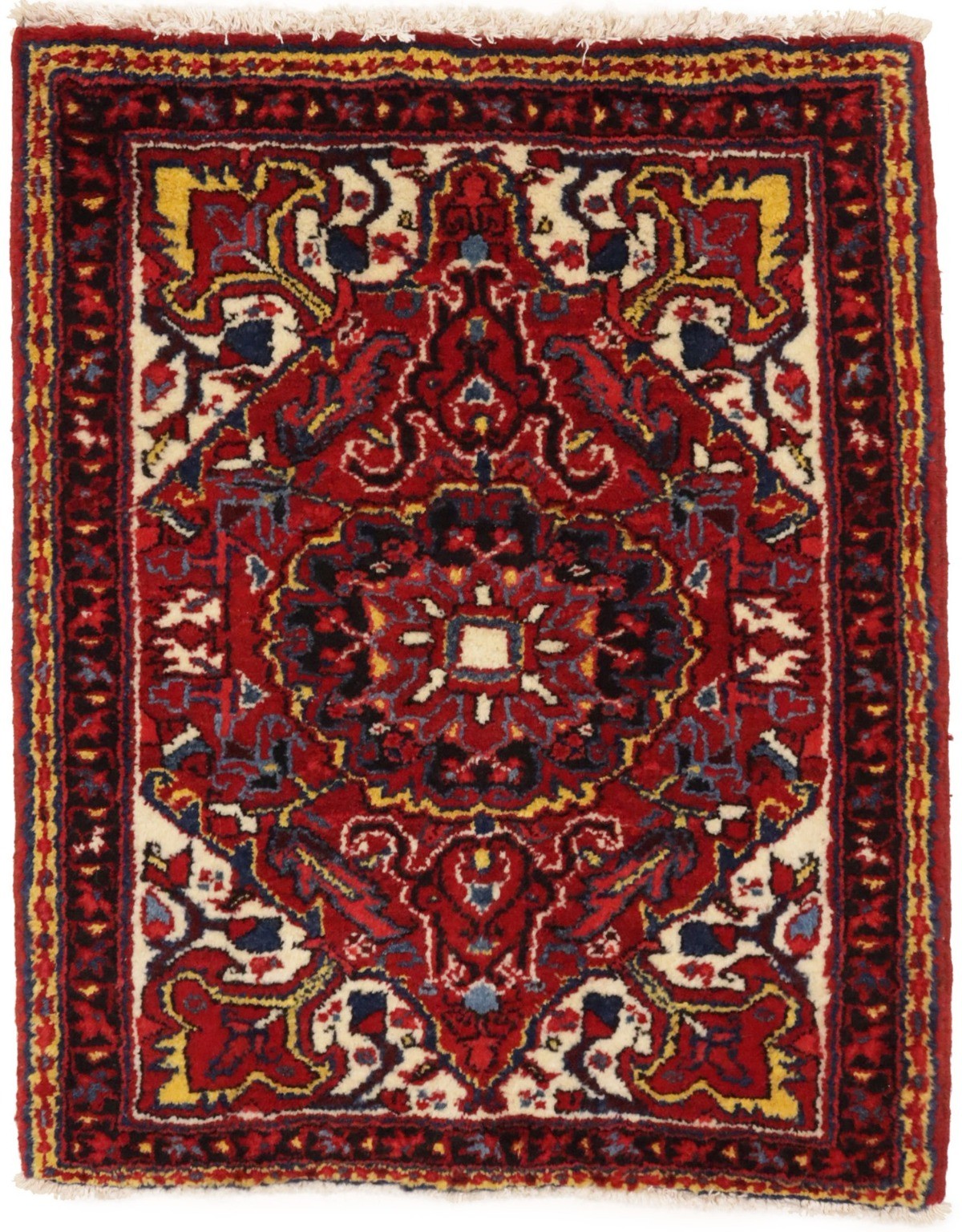 Handmade Wool Tribal Area Rug 2'6X3'2 ft Geometric Farmhouse Oriental Carpet gallery
