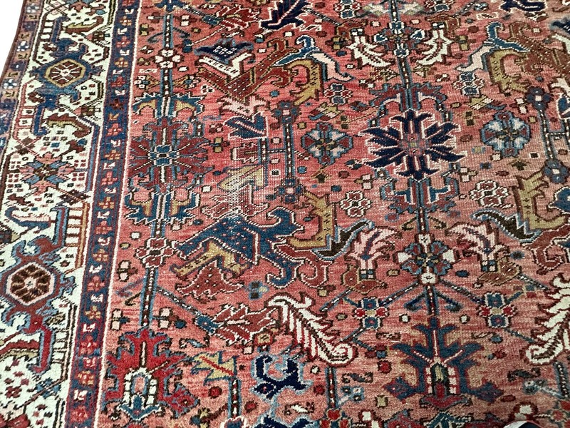 8x11 Antique Traditional Geometric Handmade Rose Wool Area Rug Classic Design gallery