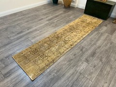 Persian Runner Rug, Handmade Runner Rug, Kitchen Rug, Hallway Rug, 2.1 x 8.7 ft
