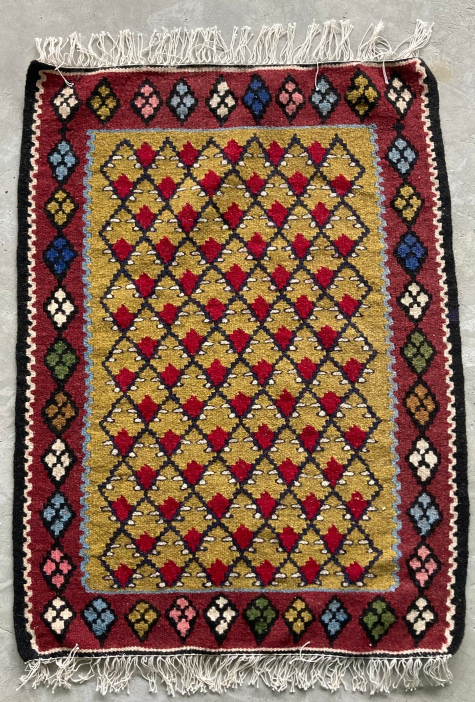 Vintage Traditional Handcraft Turkish Kilim Rug for Home Décor 84x63 cm gallery