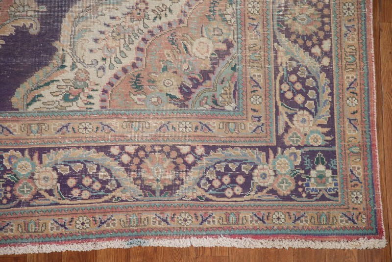 Hand-Knotted Vintage Wool Area Rug 7x9 Ft Medallion Living Room Oriental Carpet gallery