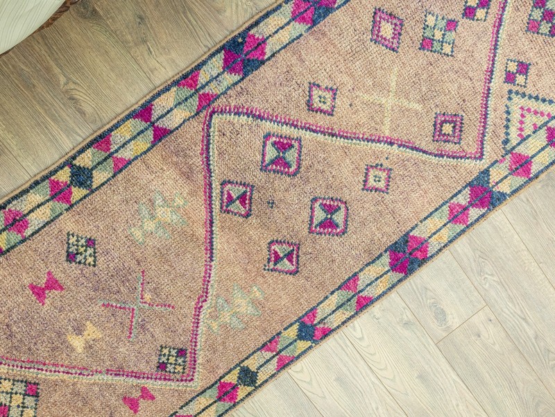 Extra Long Hallway Runner Rug 3x17 Vintage Turkish Oushak – Boho Tribal Decor gallery