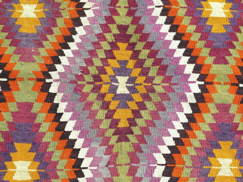 Oriental Kilim Boho Rugs, Handmade Floor Carpet, Large Teppiche Tapi Rug 66"x96" gallery
