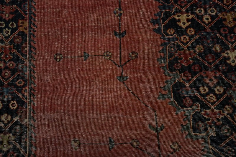Pre-1900 Vegetable Dye Hand-knotted Traditional Large Rug Antique Carpet 10x16 gallery
