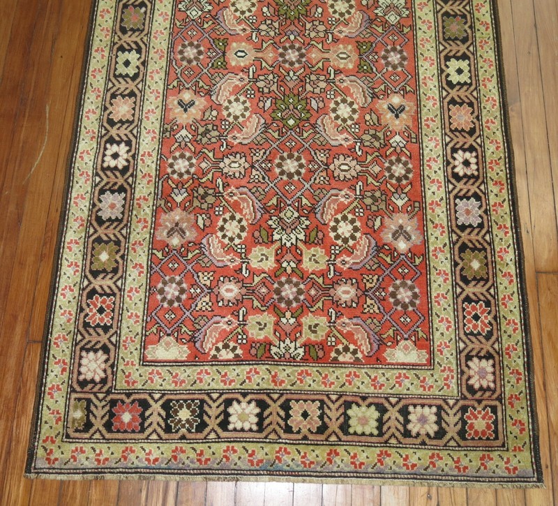 Antique Caucasian Karabagh Rug Runner Gallery Size 3'6''x13'2'' gallery