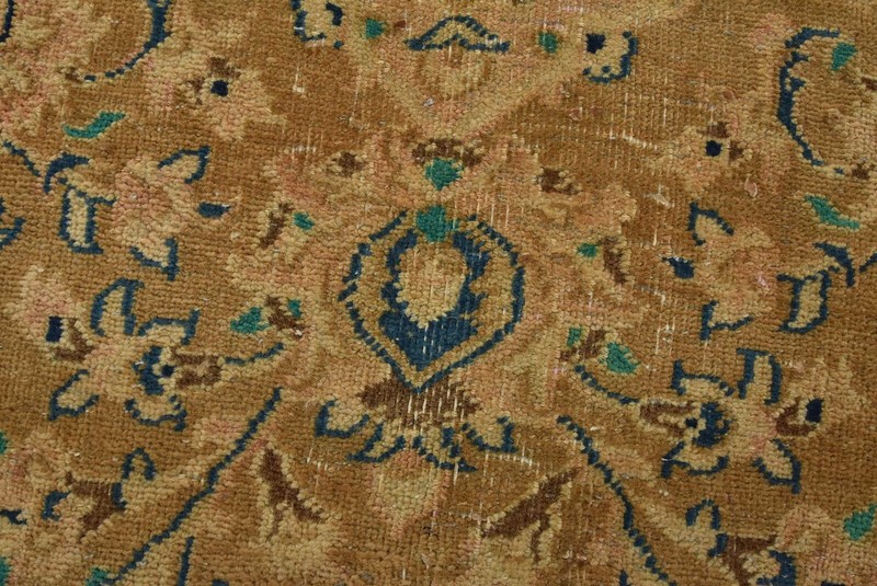 Vintage Anatolia 9’7” x 12’4” Brown Distressed Wool Hand-Knotted Oriental Rug gallery