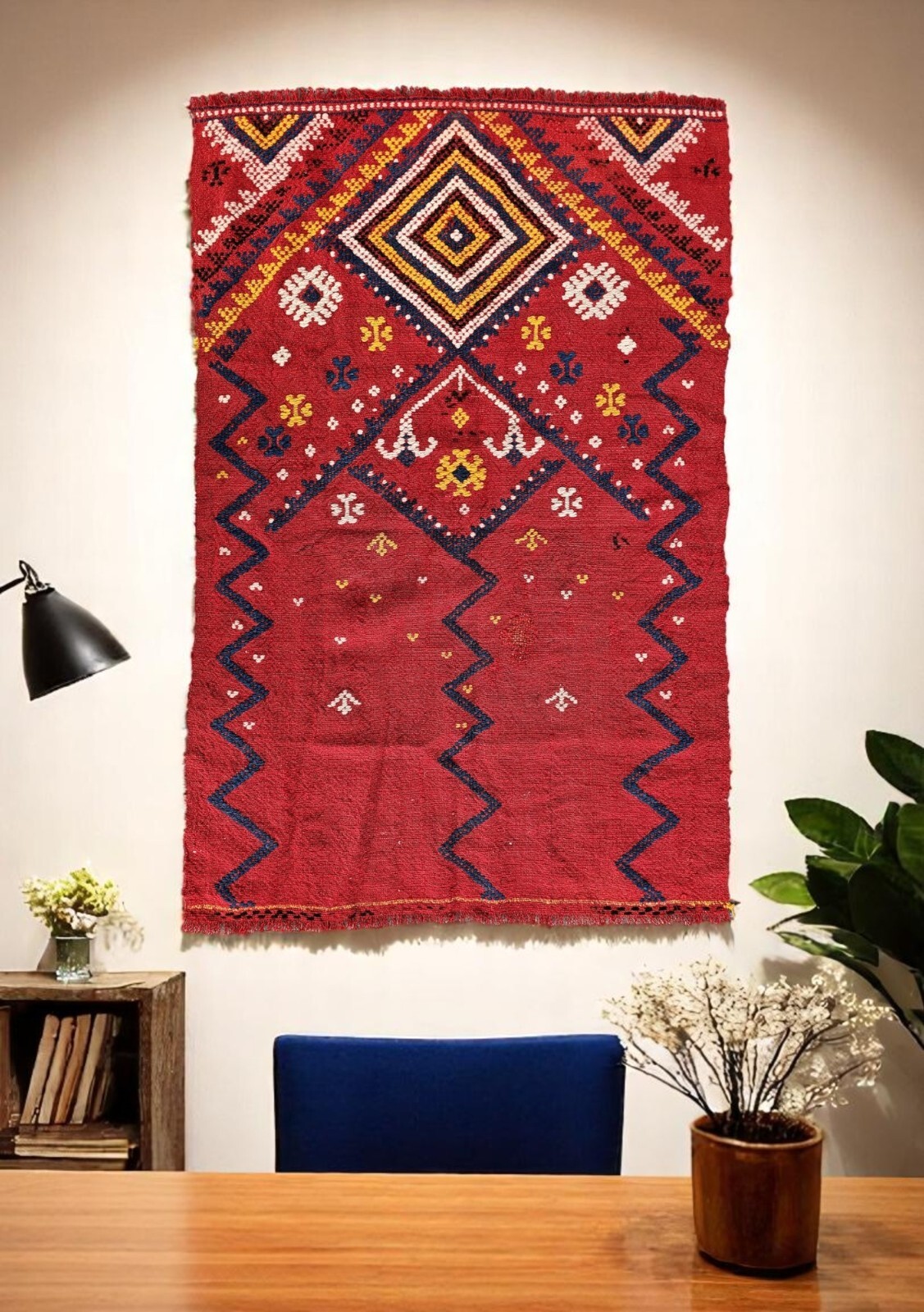 Antique Rug, wall rug, monastery rug, wool kilims, Red kilim, Nomad kilim gallery