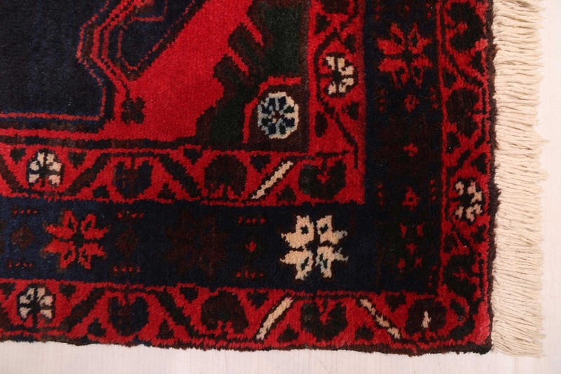 Vintage 3'5" x 5'3" Traditional Hand Knotted Vegetable Dye Wool Area Rug gallery