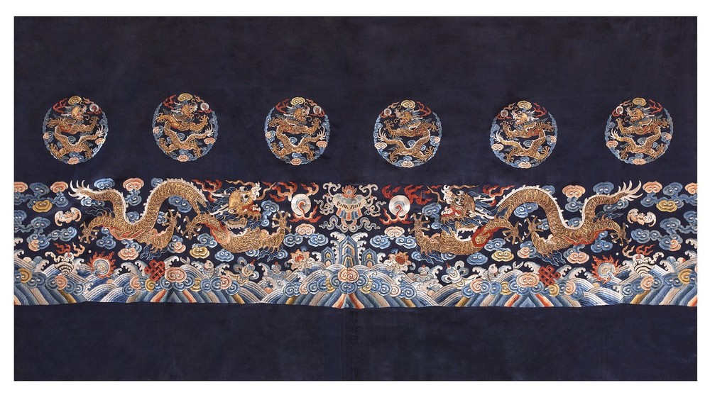 2X3 Antique Chinese Textiles Silk & Metallic Thread Area Rug 1870