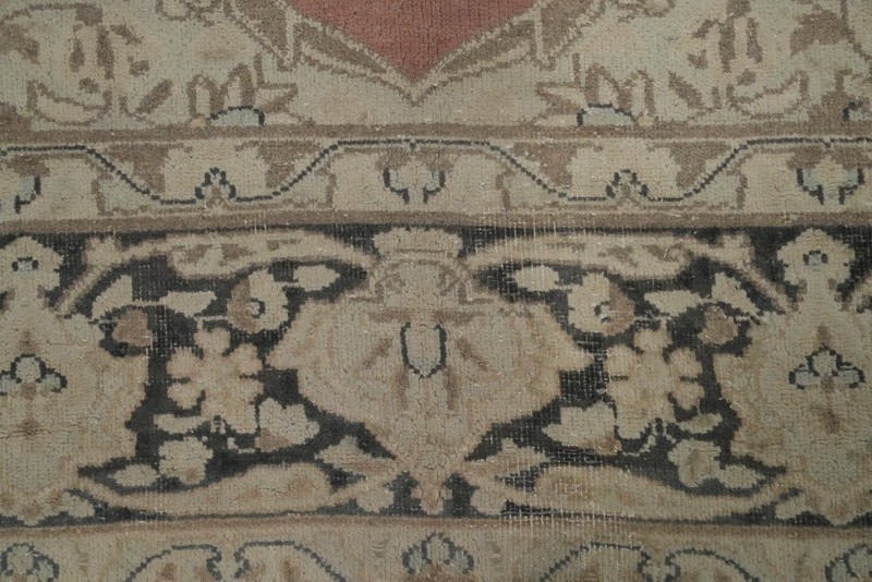 Vegetable Dye Pink Traditional Area Rug 7x9 ft Hand-knotted Wool Distressed Rug gallery