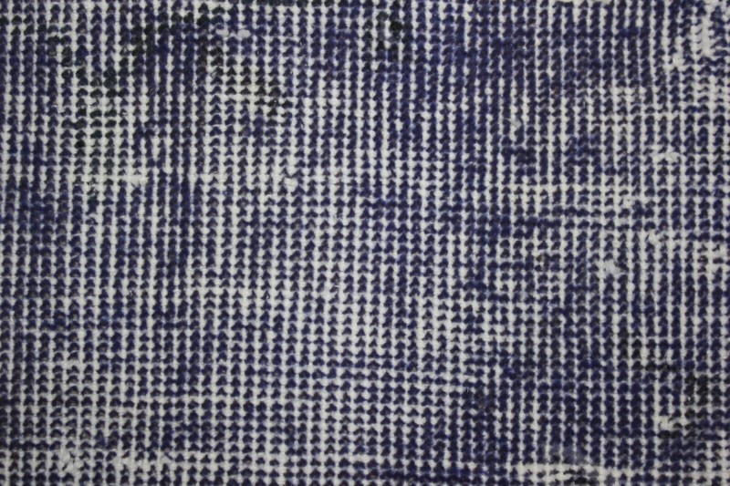 Overdyed Runner Rug Traditional Handmade Vintage Blue Sparta Wool Carpet 2x7 ft gallery