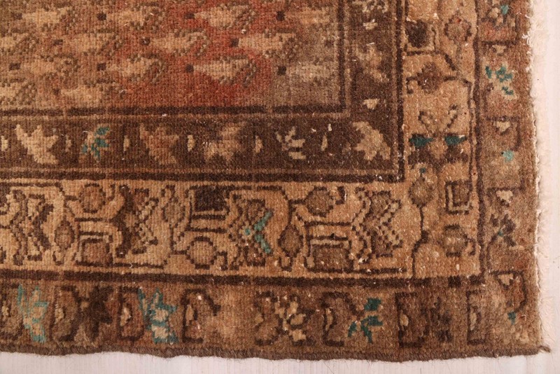 Vintage Hand-knotted Runner Rug 3'4" x 13'4" Traditional Oriental Wool Carpet gallery