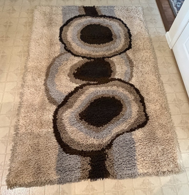 1970s Dania Taepper Era UNUSED Danish Ege Rya Deluxe Rug 4.7 x 6.7 Wool MCM gallery