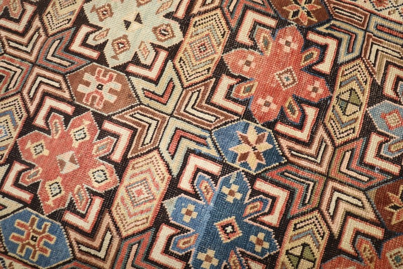 Antique Caucasian Shirvan Kuba Gendje Rug Size 3'x5' gallery