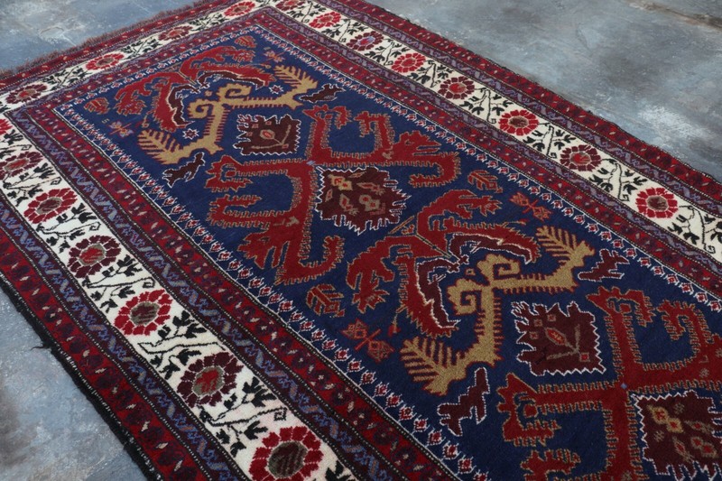 Afghan Handmade Taimani carpet Rug 6'5 x 3'10 ft gallery