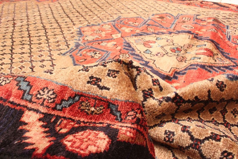 Vintage Hand-Knotted Area Rug 4'9" x 9'3" Traditional Wool Carpet gallery