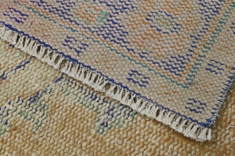 Oushak Turkish Vintage Rug 6x8 Kilim Rug Anatolian Handmade Boho Decor ORANGE gallery
