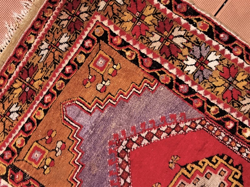 Antique, splendid prayer rug, Anatolia around 1920, 66 x 42 in. gallery