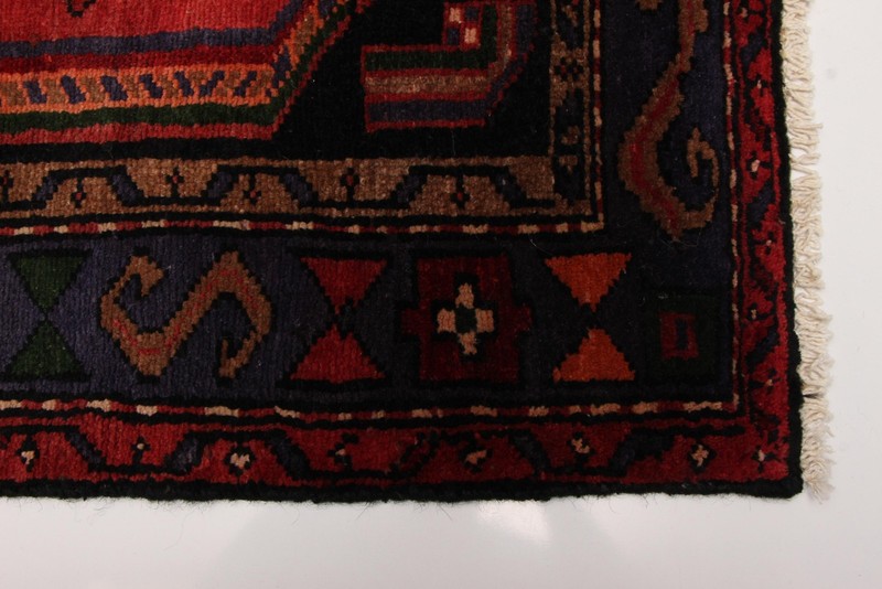 3'8" x 10'2" Vintage Hand-knotted Runner Rug Traditional Oriental Wool Carpet gallery