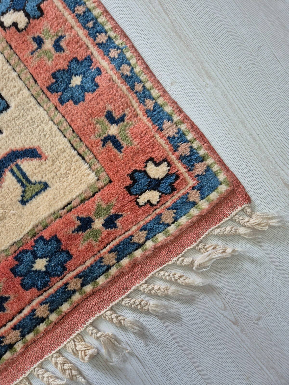 Vintage Hand-Knotted Anatolian Rug 32"x51" Pastel TurkishTribal Wool Area Rug gallery