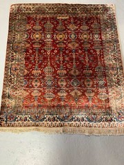 100% pure silk Antique Kushan circa 1890 extra fine weave 3×3