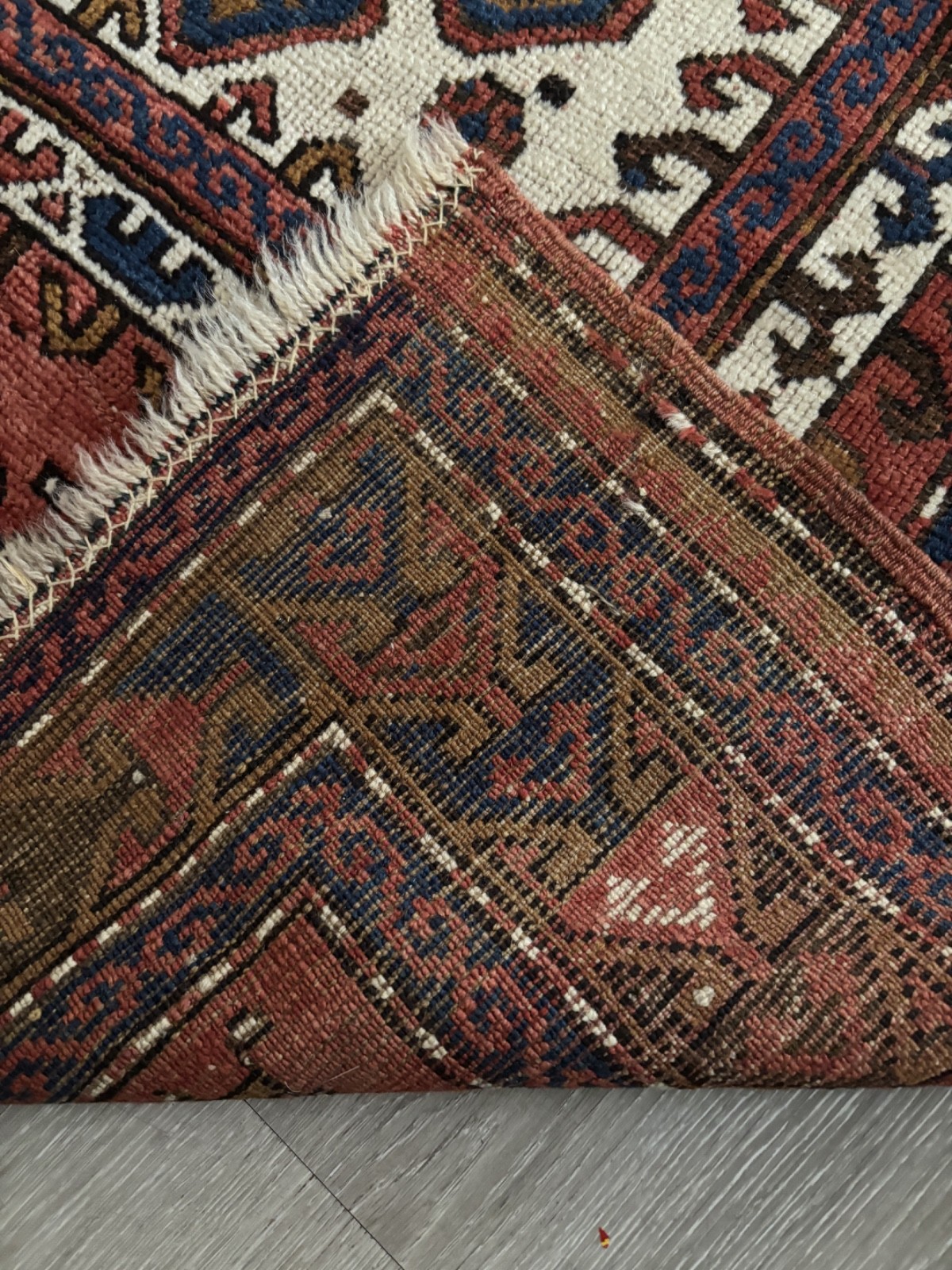Antique early 20th C Fachralo Kazak EXCELLENT CONDITION gallery