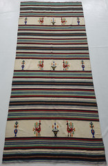 Vintage Handmade Traditional South American Kilim Floor Rug Carpet 278×121 cm
