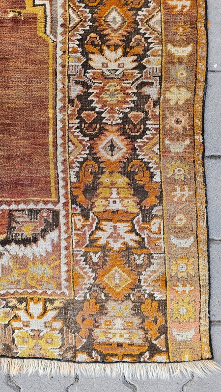 Antique rug, kilim rug 3x5, Geometric rug, wool rug,Greek carpet, Anatolian Rug gallery