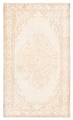 Vintage Hand-Knotted Area Rug 5’4″ x 9’3″ Traditional Oriental Wool Carpet