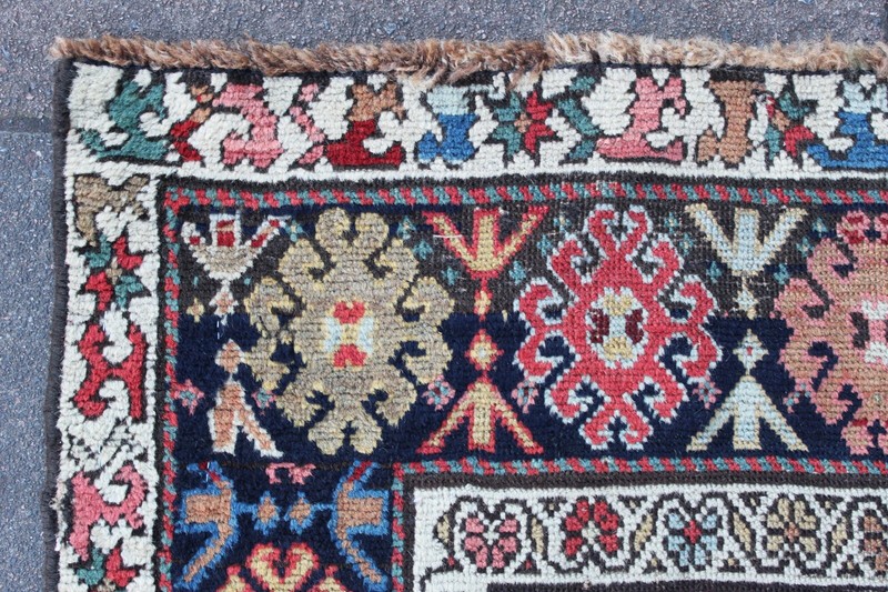 Antique Hand Made Traditional Turkish Oriental Wool Gold Yellow Runner 326x93cm gallery