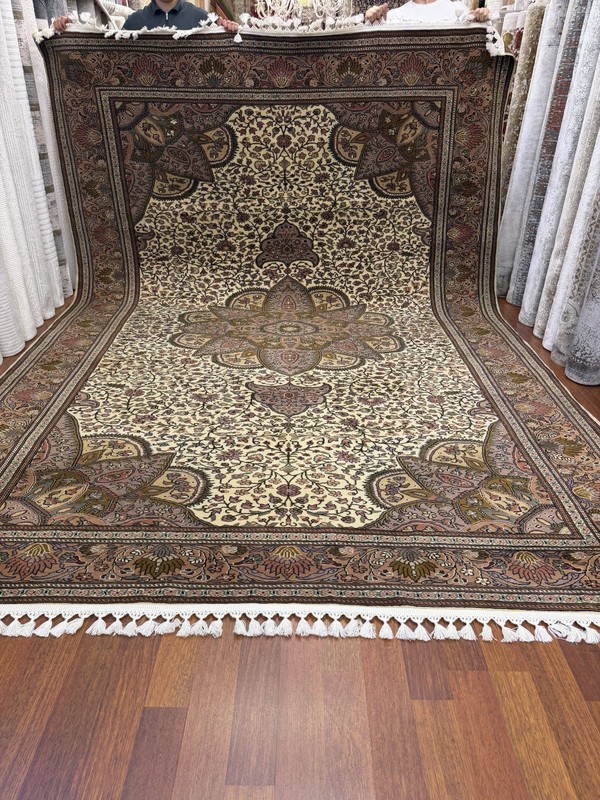 Hand Knotted Turkish Rug 8x12 Ft Authentic Vintage Oriental Wool Area Rug gallery