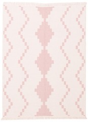 Vintage Hand Woven Area Rug 5’2″ x 7’0″ Traditional Cotton Oriental Carpet
