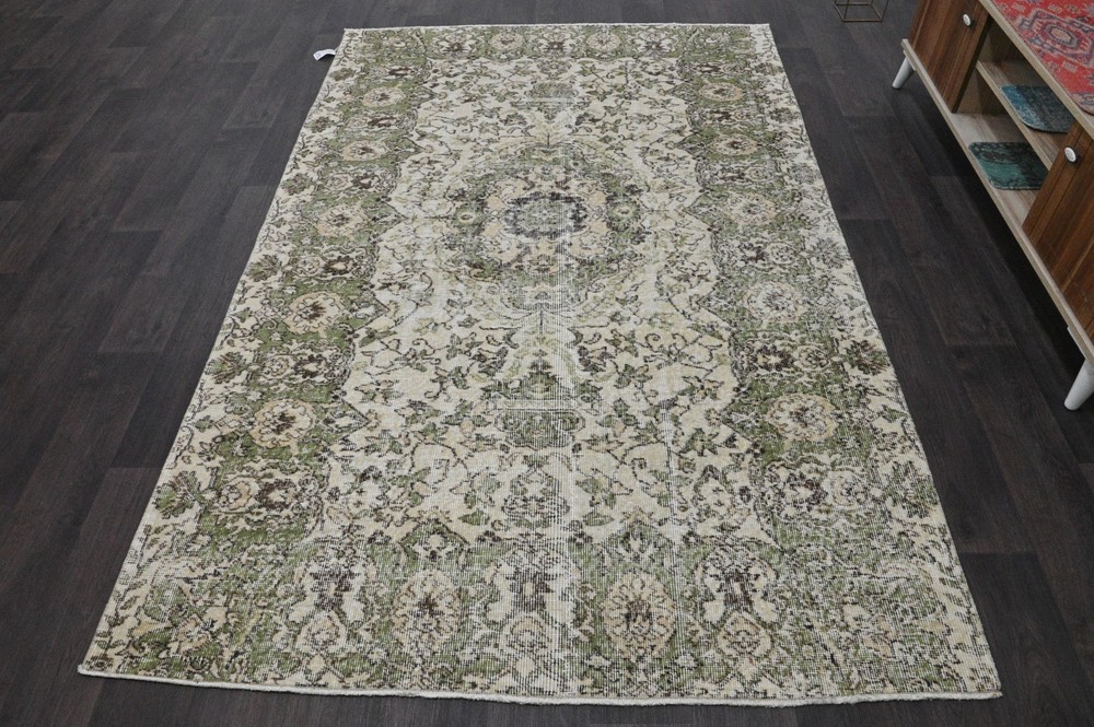 Oushak 5x8,Turkish Rug,vintage,anatolian,BEIGE,kilim,Bohemian,handmade,wool