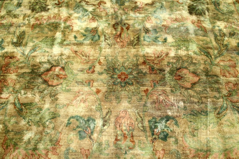 10X14 ELEGANT MINT ANTQUE HAND KNOTED VEGETABLE DYE SOLTANABAD TURKISH WOOL RUG gallery