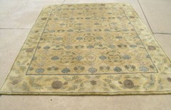 Lovely Vintage Tibetan Arts and Crafts Voysey Design Oriental Rug Carpet 96×118″