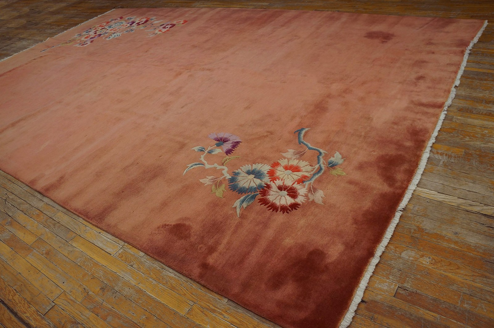 10X14 Antique Chinese Art Deco Wool Area Rug 1935 gallery