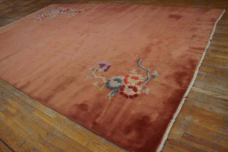 10X14 Antique Chinese Art Deco Wool Area Rug 1935 gallery