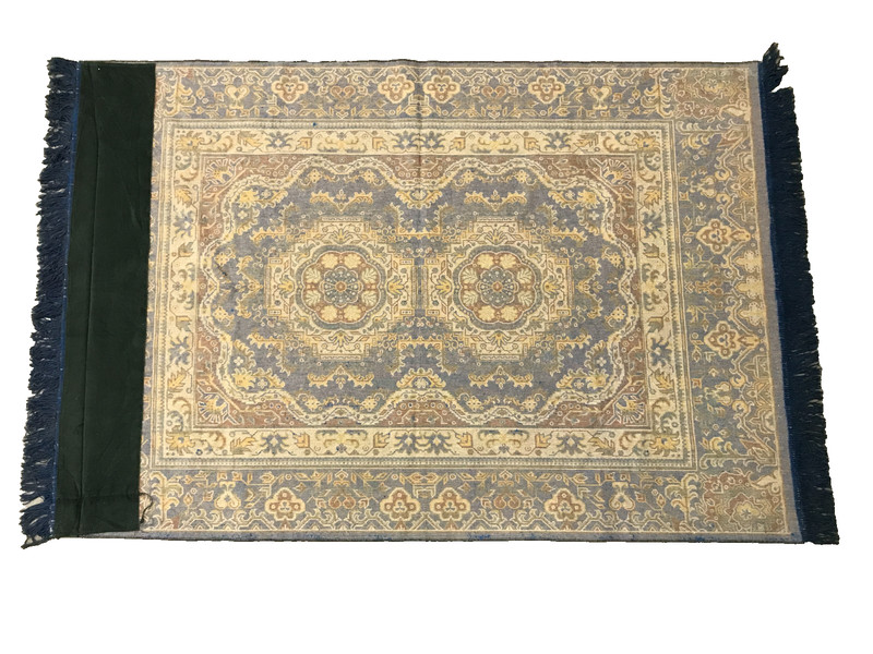 Area Rug 75" x 48" Blue, Red, Gold, Unbranded gallery